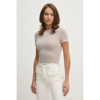 Pánské tričko Tričko Calvin Klein Jeans J20J224769 béžová 80X, vel. XL