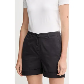 Dámské kraťasy Kraťasy Barbour dámské, černá barva, hladké, high waist, LST0022NY73 99X, vel. 36
