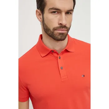 Pánské tričko Polo tričko Tommy Hilfiger MW0MW17771 oranžová 22X, vel. S