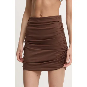 Dámská sukně Plážová sukně Praia Beachwear SWIM SKIRT hnědá barva, mini, pouzdrová, SWIMSKIRT 88X, vel. M/L