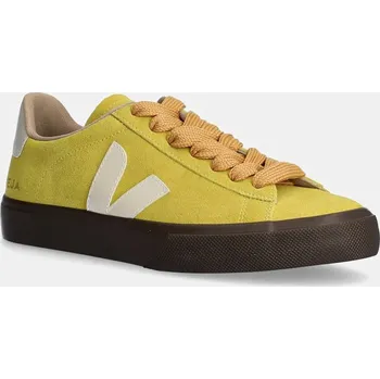 Pánské tenisky Semišové tenisky Veja Campo zelená barva, CP0303694A 71X, EUR 39