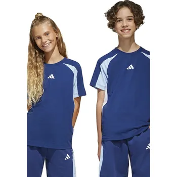 Dětské bavlněné tričko adidas tmavomodrá barva, JD0060 59X, vel. 176