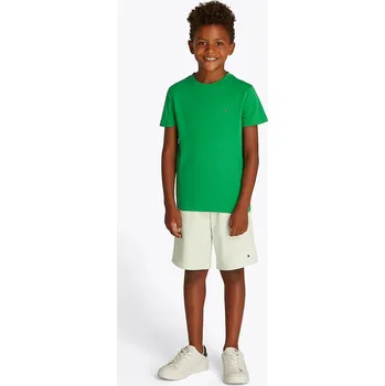 Dětské bavlněné tričko Tommy Hilfiger KB0KB06879.74.122.PPYA zelená 76X, vel. 80