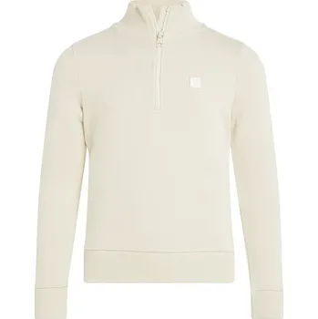 Chlapecká mikina Dětská mikina Calvin Klein Jeans 0 béžová barva, hladká, IU0IU00616 IU0IU00616.PPYA 01X, vel. 128