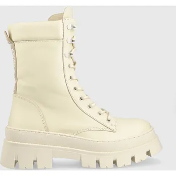 Dámská zimní obuv Kožené workery Steve Madden Fezza dámské, béžová barva, na plochém podpatku, lehce zateplené SM11002061.287 08X, EUR 41