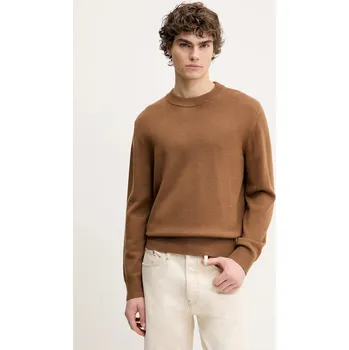 Pánský svetr Vlněný svetr Sunflower 3039.SFR hnědá 82X, vel. M