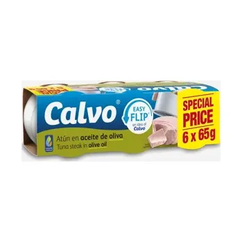 konzervovaná ryba Tuňák v olivovém oleji 6x65 g 390 g