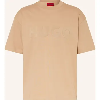 Pánské oblečení Hugo Pánské Tričko Dinkee, světle hnědá, S