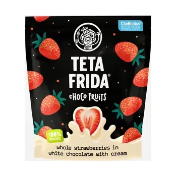 Bonbon Lyofilizované jahody v bílé čokoládě 100 g