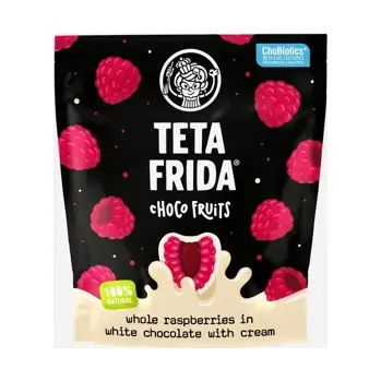 Bonbon Lyofilizované maliny v bílé čokoládě 100 g