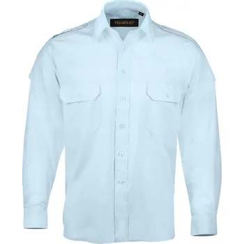Pánská košile Košile pilotka modrá light DR Z0078 Barva: light modrá, Velikost: 45