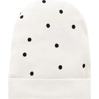 Kojenecká čepice Pinokio Tres Bien Čepice - Ecru Dots, vel. 56