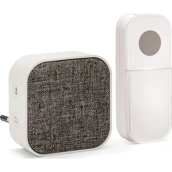 Domovní zvonek VELAMP DOM009 Bezdrátový zvonek do zásuvky,150m,36 melodií