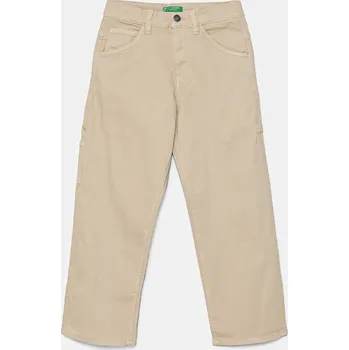 Chlapecké kalhoty Dětské kalhoty United Colors of Benetton 4QNJCE03U.G.Seasonal béžová 12X, vel. 168