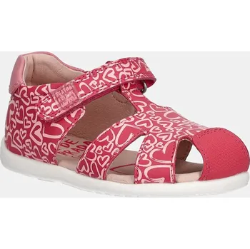 Dívčí sandály Dětské kožené sandály Agatha Ruiz de la Prada růžová barva, 252902 43X, EUR 18