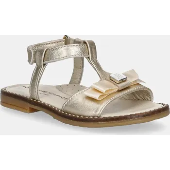 Dětská móda Dětské kožené sandály Tommy Hilfiger zlatá barva, T1A2-33940 T1A2.33940.20.23 10Y, EUR 22
