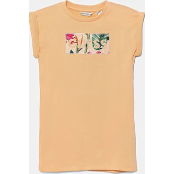 Dámské šaty Dětské bavlněné šaty Guess K5GK18.KAUG0.PPYA oranžová 20X, vel. 88-96