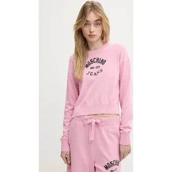 Dámský svetr Bavlněný svetr Moschino Jeans 0907.3201 růžová 30X, vel. XL