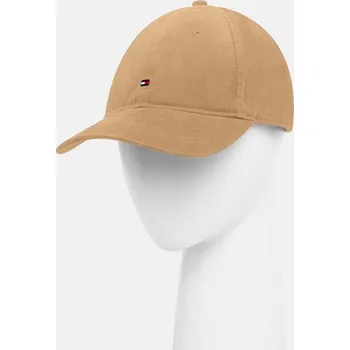Kšiltovka Bavlněná baseballová čepice Tommy Hilfiger AM0AM12531 béžová 80X, vel. ONE SIZE