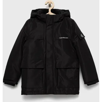 Dětská móda Dětská bunda Calvin Klein Jeans IB0IB01274.9BYY černá 99X, vel. 140