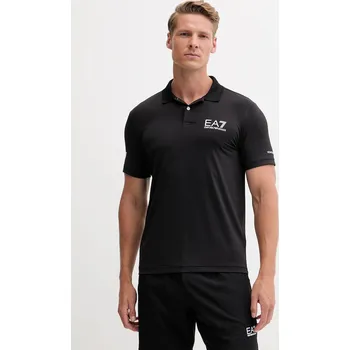 Polo tričko EA7 Emporio Armani černá barva, s potiskem 8NPF23.PJEMZ 99X, vel. XXL