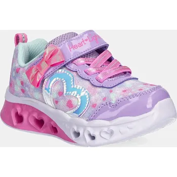 Dívčí obuv Dětské sneakers boty Skechers FLUTTER HEART LIGHTS fialová barva, 302691N 04X, EUR 22