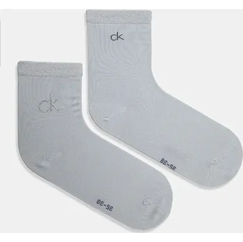 Dámské ponožky Ponožky Calvin Klein 2-pack dámské, modrá barva, 701229680 701229680.NOS 50A, vel. 35/38
