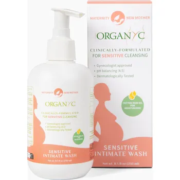 Intimní hygienický prostředek Organyc bio sprchový gel pro citlivou pokožku a intimní hygienu pro těhotné a kojící - 250 ml velikost balení: kusové balení