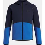 Under Armour Unstoppable Flc FZ Jr Blue 164 sportovní mikina
