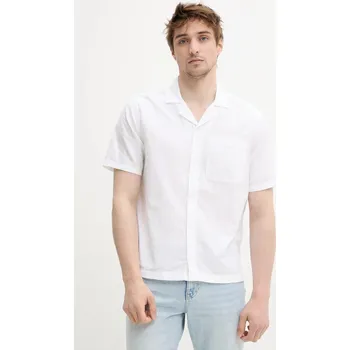 Pánská košile Bavlněná košile Hollister Co. KI325.5122.100 bílá 00X, vel. S