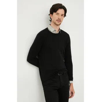 Pánský svetr Svetr Sisley pánský, černá barva, lehký 10F2S1C78.100. 99X, vel. S