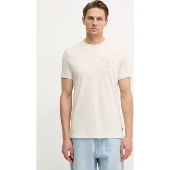 Bavlněné tričko Guess M5RI86.K9RM1 béžová 08X, vel. S