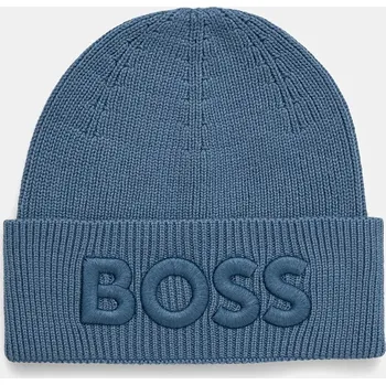 Čepice Vlněná čepice Boss Orange Afox_R 50522449 modrá 55X, vel. ONE SIZE