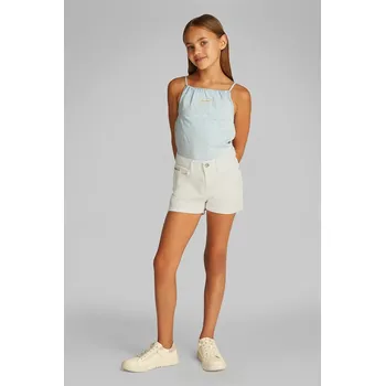 Chlapecké kraťasy Dětské riflové kraťasy Calvin Klein Jeans IG0IG02889.128.176.PPYA bílá 00X, vel. 128