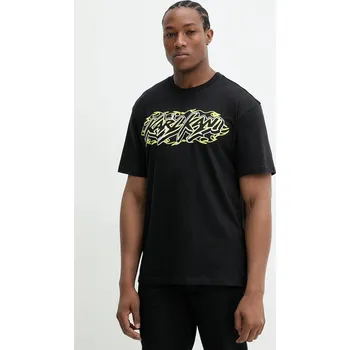 Pánské tričko Bavlněné tričko Karl Kani černá barva, s potiskem, 60300355 99X, vel. S