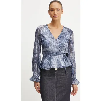 Oblečení a móda Halenka Guess W5RH19.WGWV2 modrá 95X, vel. L