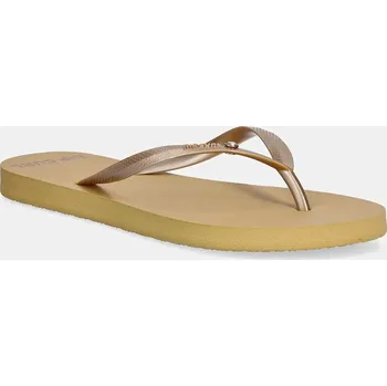 Dámské žabky Žabky Rip Curl dámské, žlutá barva, na plochém podpatku, 173WOT 18X, EUR 36