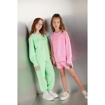 Chlapecká mikina Dětská bavlněná mikina Patrizia Pepe G604 7M0899 zelená 70X, vel. 164