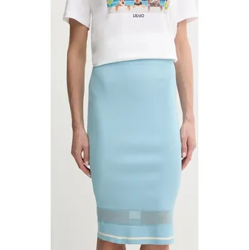 Dámská sukně Sukně Liu Jo modrá barva, midi, TA5210 MS027 TA5210.MS027 50X, vel. L