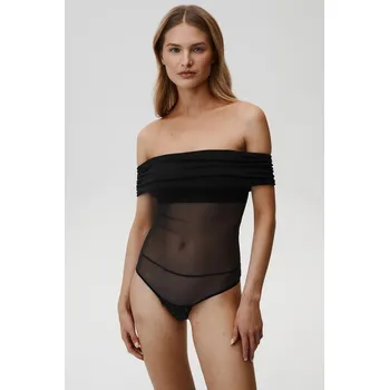 Body Halenka Undress Code Libra Bodysuit Thong 839 černá 99X, vel. S