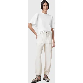 Džíny AllSaints MILA FRAY W007TC bílá 00X, vel. 34