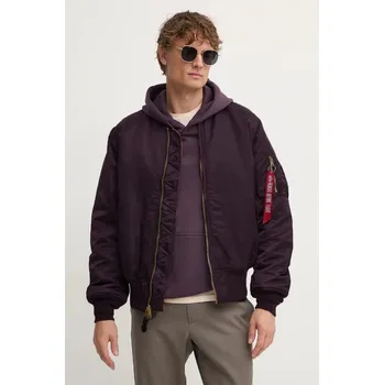Pánský bomber Bomber bunda Alpha Industries MA-1 fialová barva, 100101.03 49X, vel. S