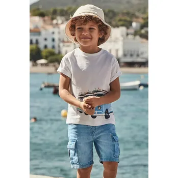 Chlapecké kraťasy Dětské riflové kraťasy Mayoral cargo modrá barva, 3229 3229.5J.Mini.PPYA 95X, vel. 98