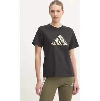 Bavlněné tričko adidas W T MET TEE JJ4059 černá 99X, vel. XS
