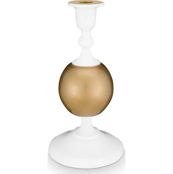 Lucerna PIP Studio Svícen malý Metal bílo zlatý 24cm