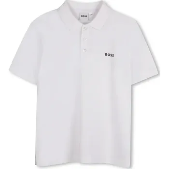 Chlapecké oblečení Dětská bavlněná polokošile BOSS J52014.114.150 bílá 00X, vel. 114