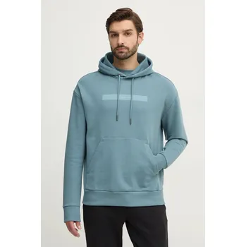 Pánská mikina Bavlněná mikina Calvin Klein K10K113768 tyrkysová 67X, vel. S