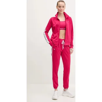 Sportovní tepláková souprava Under Armour Tricot vínová barva, 1365147 42X, vel. XL