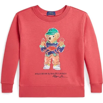 Chlapecká mikina Dětská mikina Polo Ralph Lauren červená barva, s potiskem, 322973123001 33X, vel. 124-134