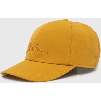 Kšiltovka Kšiltovka Jack Wolfskin Baseball žlutá barva, s aplikací, 1900675 18X, vel. ONE SIZE